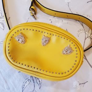 Topshop Mustard Yellow Zipper Fanny Pack